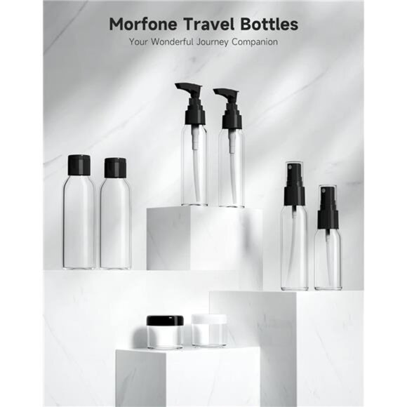 Travel Bottles kit TSA Approved Travel Size Containers for Toiletries Leak Proof - Picture 3 of 7